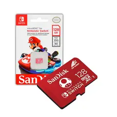 GENERICO - TARJETA DE MEMORIA MICRO SD NINTENDO 128GB SANDISK