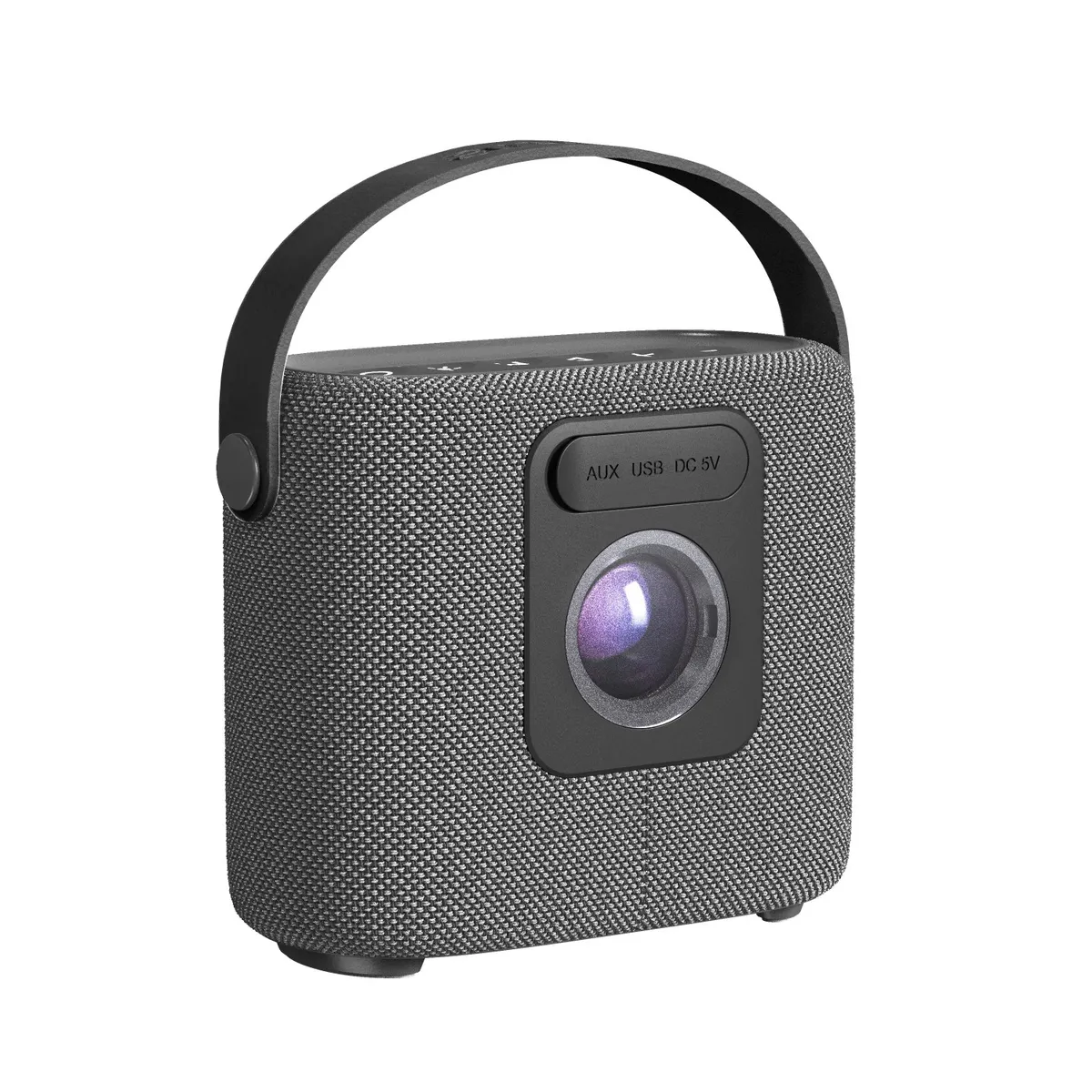 AIWA - Parlante Bluetooth Portátil Gris Aiwa 7w Con Luz Aws-s70bt