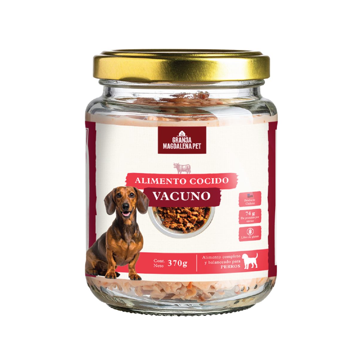 GRANJA MAGDALENA - Alimento Completo Cocido Vacuno - Pescado para perros 400 gr