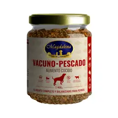 GRANJA MAGDALENA - Alimento Completo Cocido Vacuno - Pescado para perros 400 gr