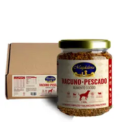 GRANJA MAGDALENA - 6 Pack Alimento Completo Cocido Vacuno Pescado 400 grs