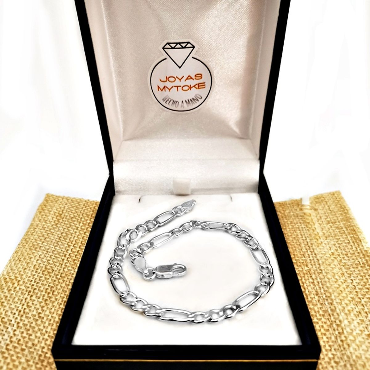 JOYAS MYTOKE - Pulsera Cartier Eslabones Plata Fina 925 Hombre Varon