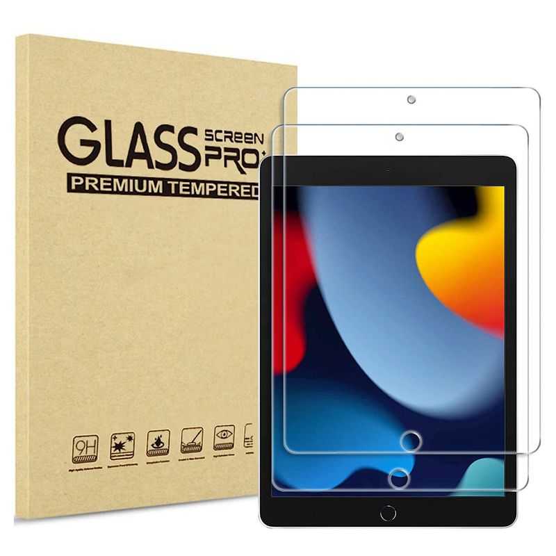 GENERICO - Pack Laminas de Vidrio Para iPad 10.2 7ma-8va y 7na GEN