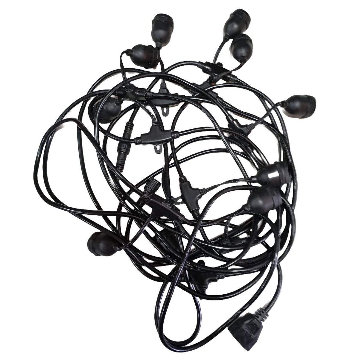 GENERICO - Cadena de 10 metros para instalar iluminacion 10 soquetes