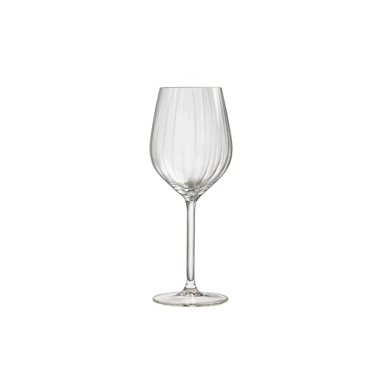 ROYAL LEERDAM - SET 4 COPAS VINO BLANCO PLISSE 380 ML