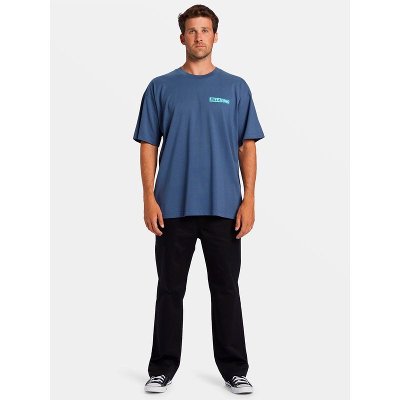 BILLABONG - Polera Manga Corta Hombre Nightmare Azul BILLABONG