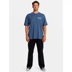 BILLABONG - Polera Manga Corta Hombre Nightmare Azul