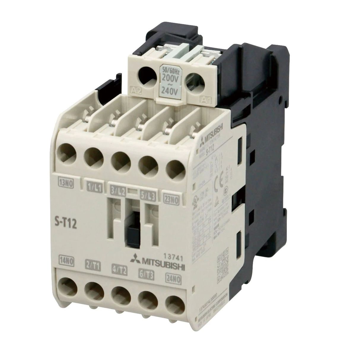 MITSUBISHI - Contactor Magnetico Tripolar 12A Bobina 400VCA 1NA