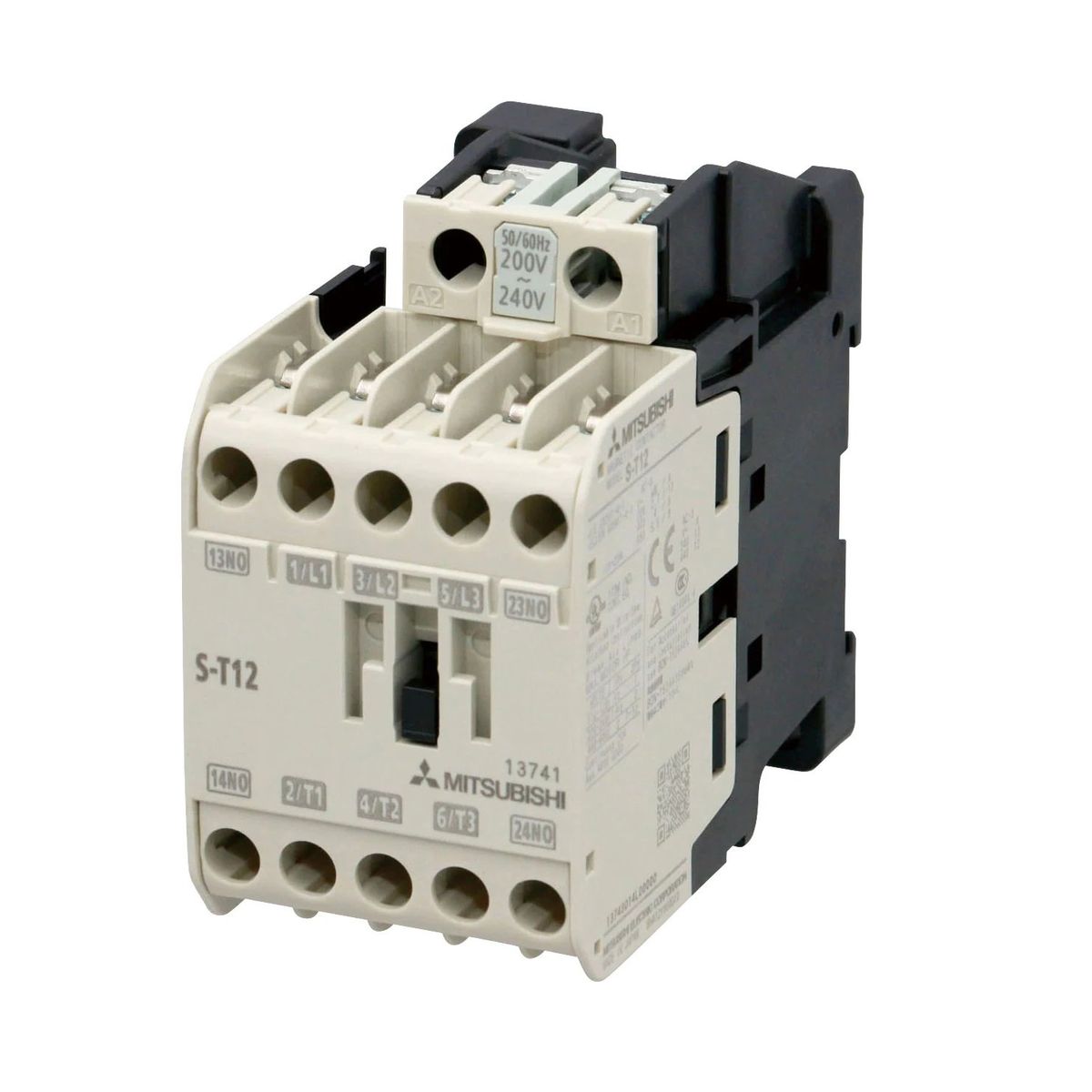 MITSUBISHI - Contactor Magnetico Tripolar 12A Bobina 400VCA 1NA