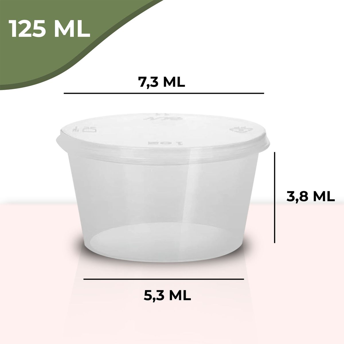 GENERICO - Pocillo Degustador Salsero Antiderrame Salsas 125ml 1000u