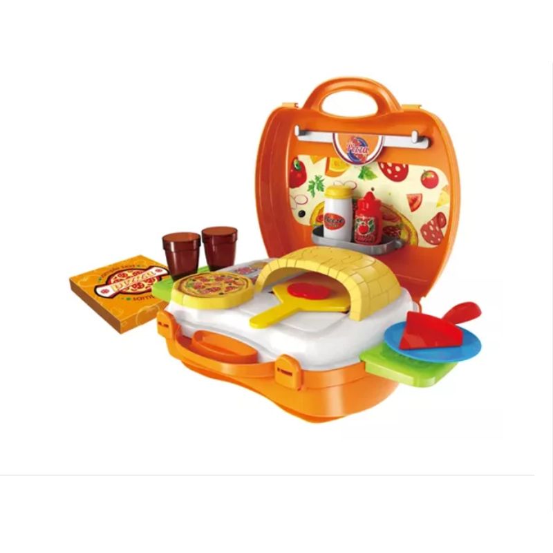 GENERICO - Maletin Cocina De Juguete Horno Para Pizza 26 Pzas