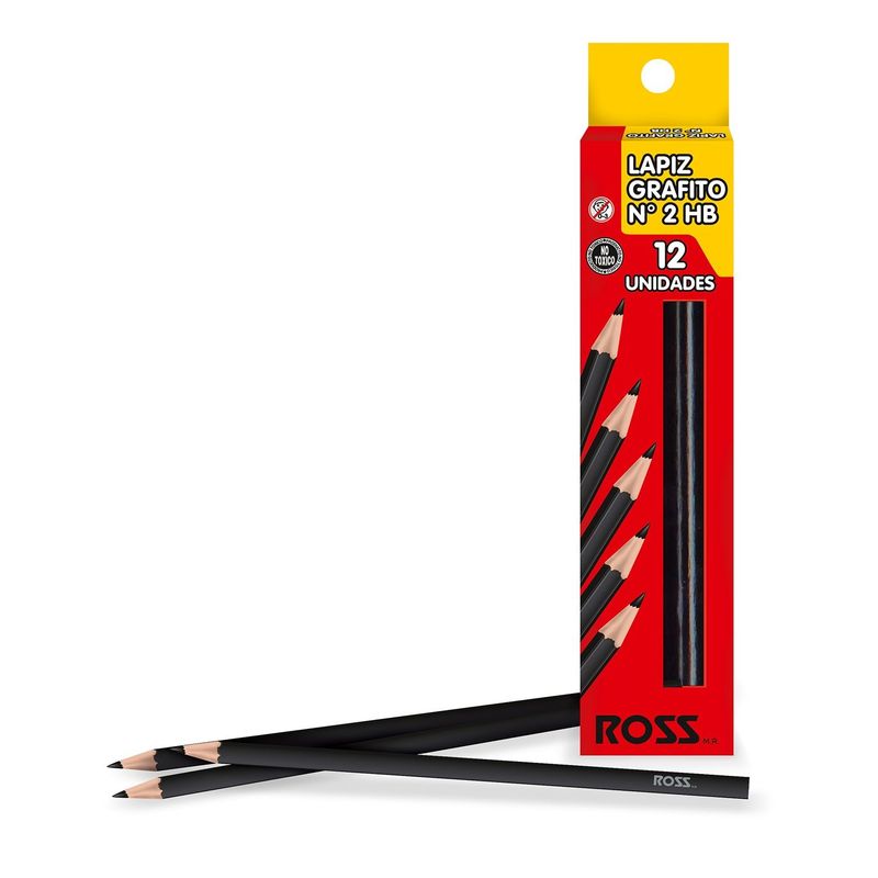 PROARTE - Lapiz Grafito N2 - Hb X 12 Unidades Ross