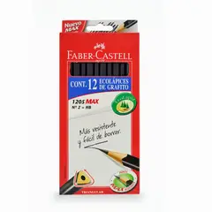 FABER-CASTELL - Caja Lapices Grafito Triangular 12Uni Ecolapiz FaberCastell
