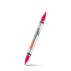 MONAMI - Marcador Perm Doble Punta Fina-Media Rojo Twin Name
