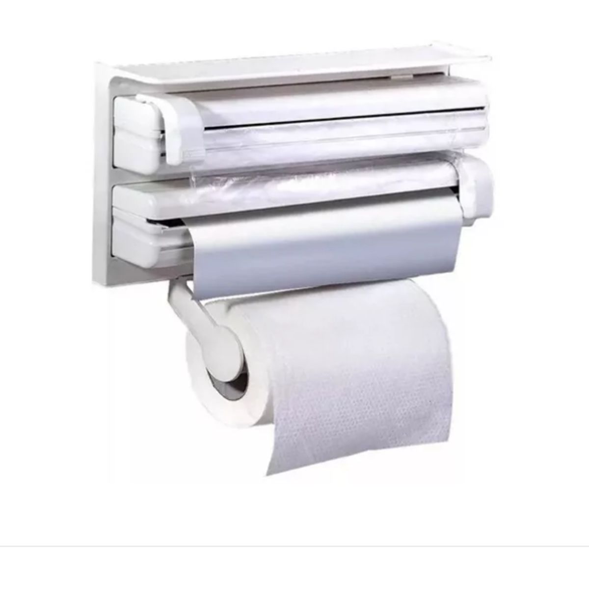 GENERICO - Dispensador Corta Fácil Triple Papel Film Toalla Cocina