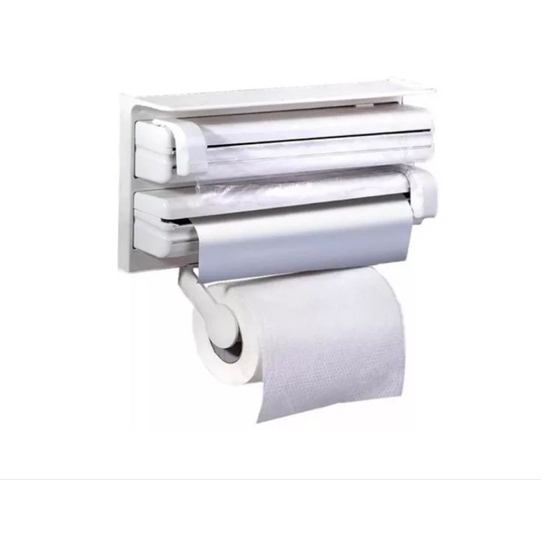 GENERICO - Dispensador Corta Fácil Triple Papel Film Toalla Cocina