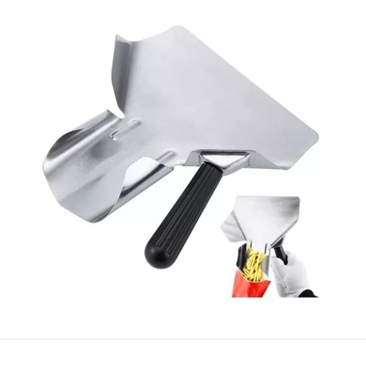 GENERICO - Pala Para Papas Fritas De Acero Inoxidable