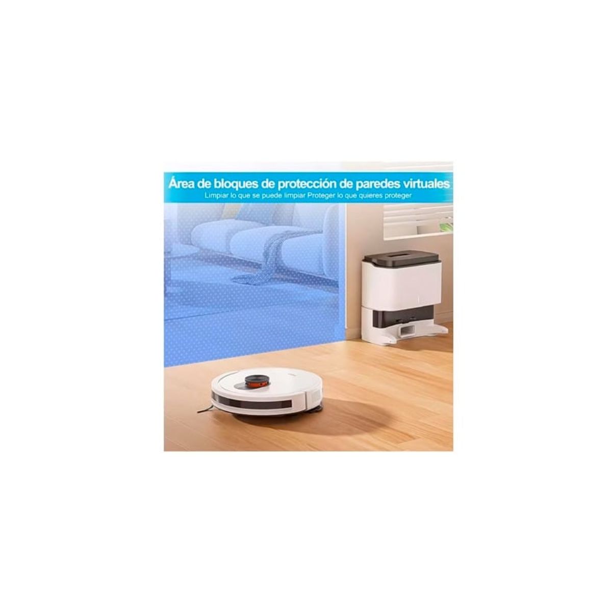 ROIDMI - ROIDMI Robot Aspirador Eve CC con función de Limpieza 4000Pa