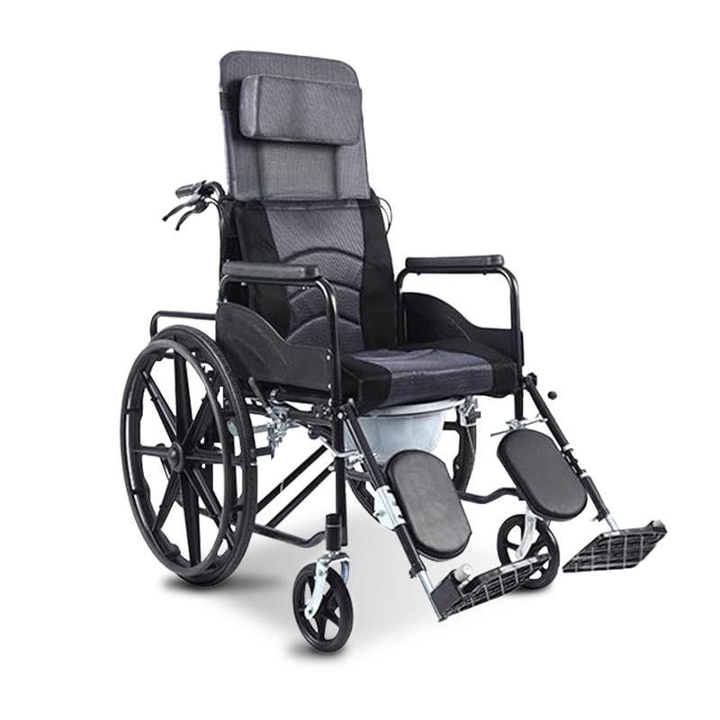 GENERICO - Silla De Ruedas Neurológica Reclinable Respaldo Alto Orinal