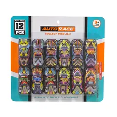 OEM - Set 12 autitos Multicolor Auto Race