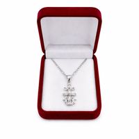 Cruz De Caravaca De Plata Fina Con Cadena Hipoalergenica 925
