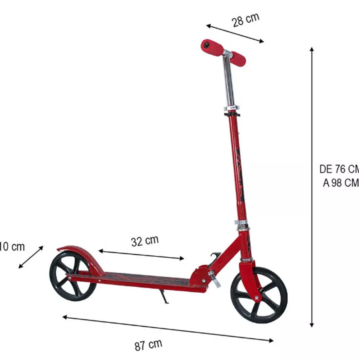GENERICO - Scooter Metalico De 2 Ruedas Para Niños