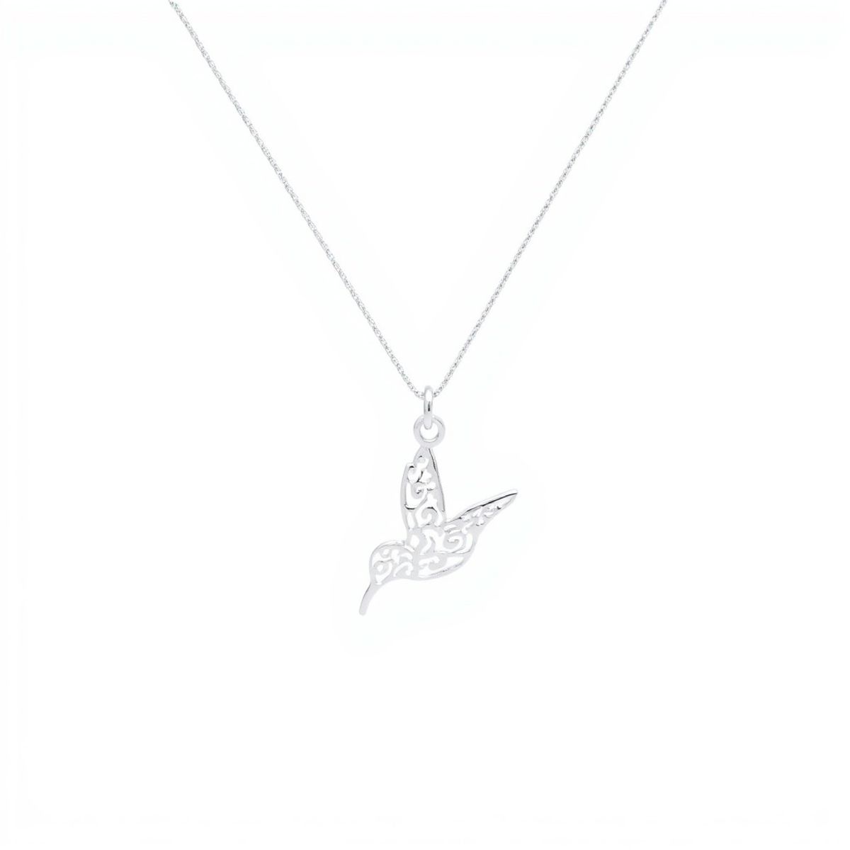 JOYAS MYTOKE - Colgante Colibri Dije Con Cadena Plata Fina 925 Mujer