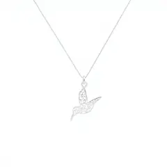 JOYAS MYTOKE - Colgante Colibri Dije Con Cadena Plata Fina 925 Mujer