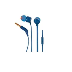 JBL - Audífonos Manos Libres T110 Azul Original - Azul Francia