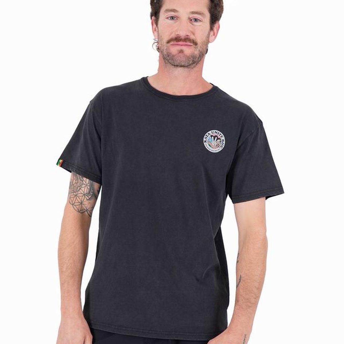 KAYA UNITE - Polera Hombre Planet Negra