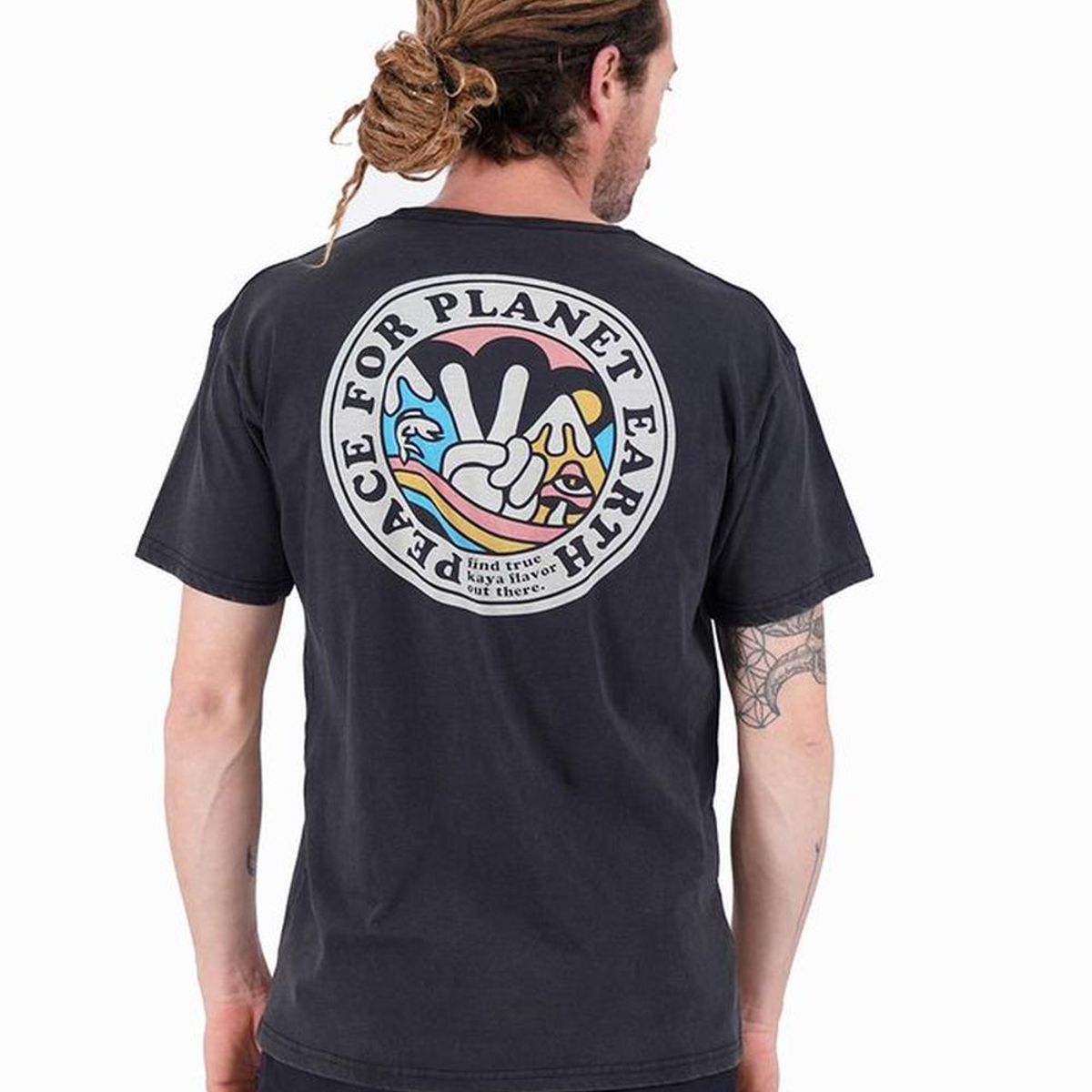 KAYA UNITE - Polera Hombre Planet Negra