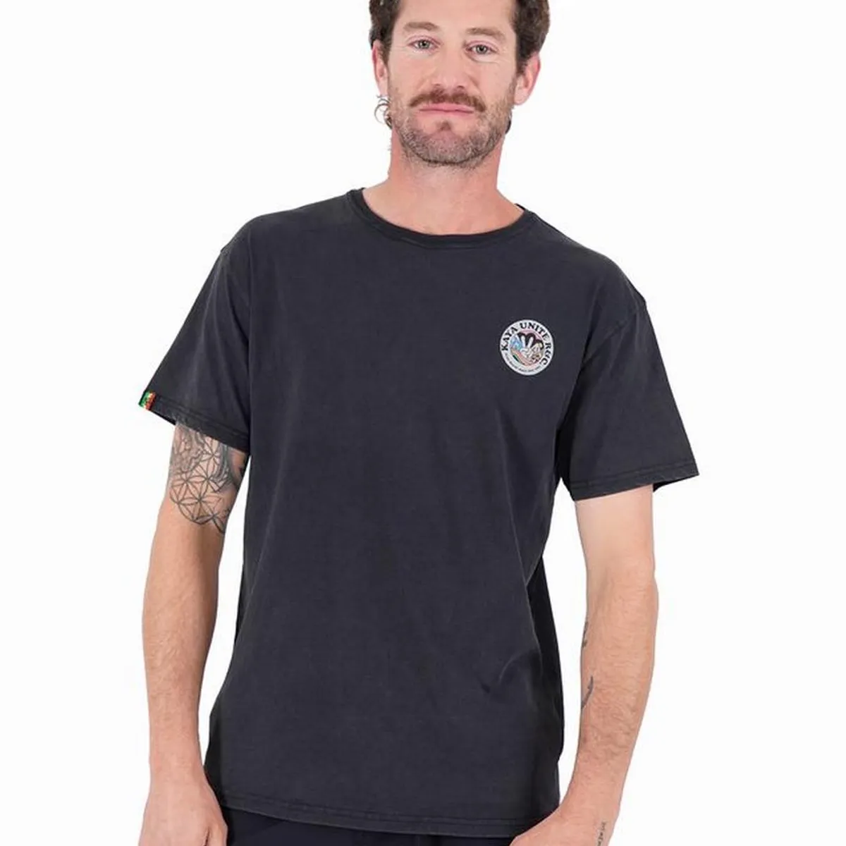 KAYA UNITE - Polera Hombre Planet Negra