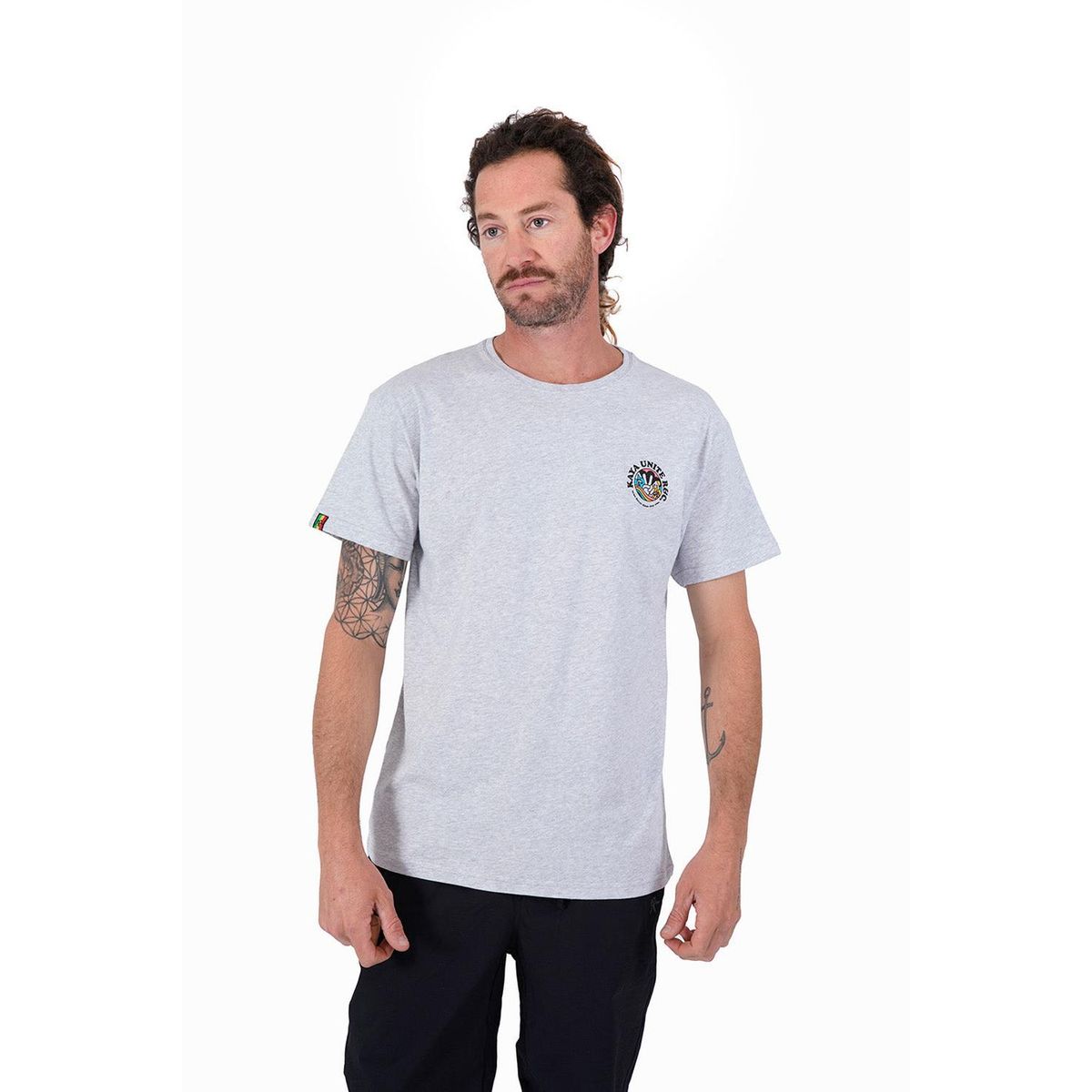 KAYA UNITE - Polera Hombre Planet Gris Mlg