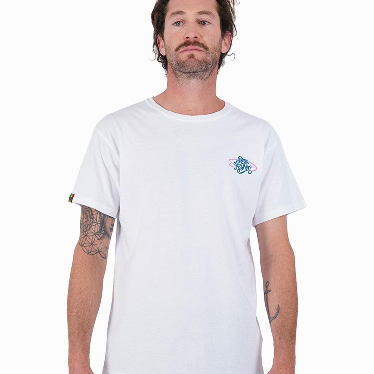KAYA UNITE - Polera Hombre Fishin Blanca