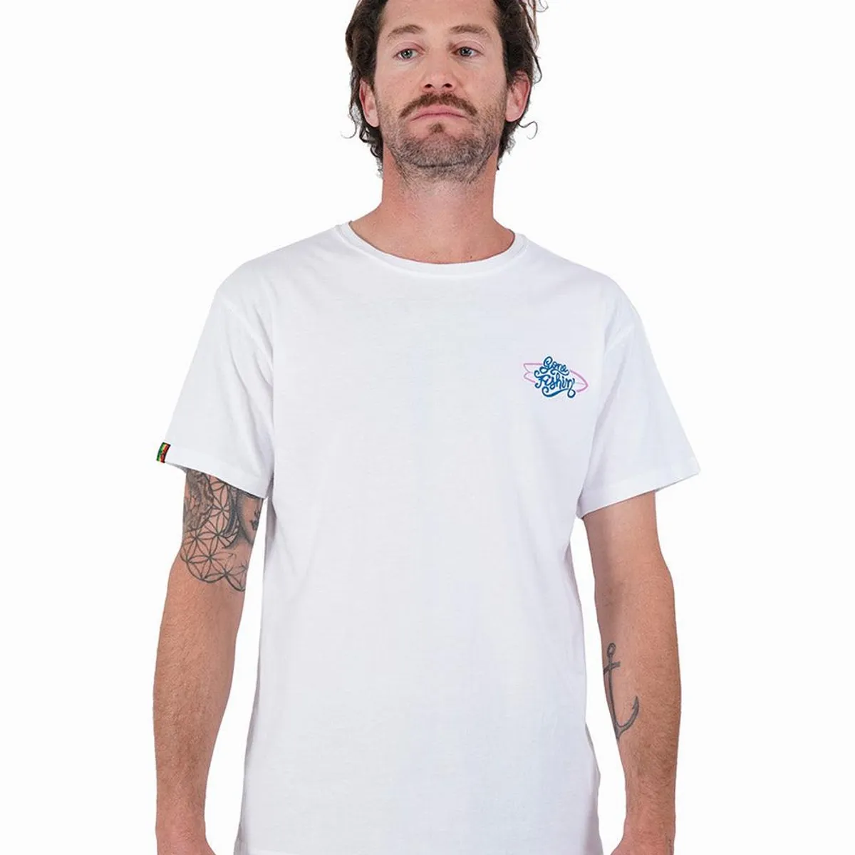 KAYA UNITE - Polera Hombre Fishin Blanca