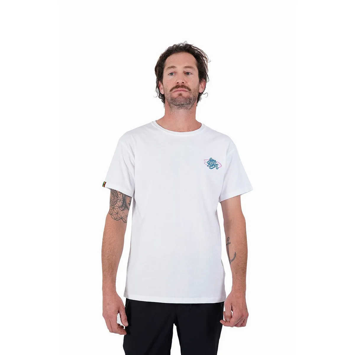 KAYA UNITE - Polera Hombre Fishin Blanca