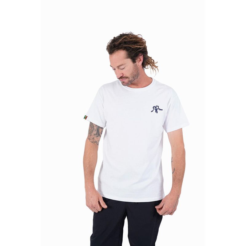 KAYA UNITE - Polera Hombre Aqua Blanca
