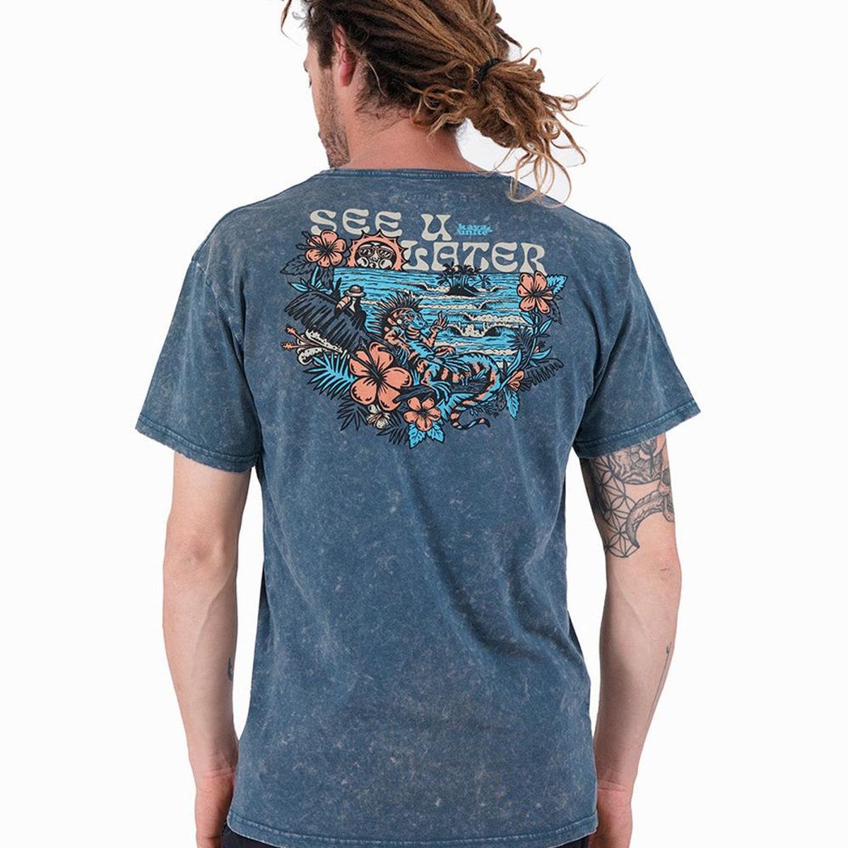 KAYA UNITE - Polera Hombre Later Dk Azul