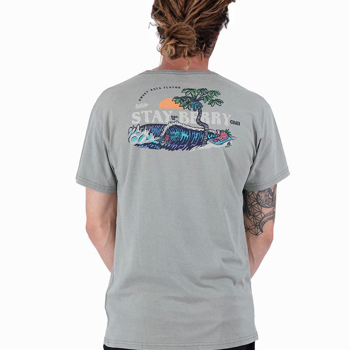 KAYA UNITE - Polera Hombre Berry Oliva