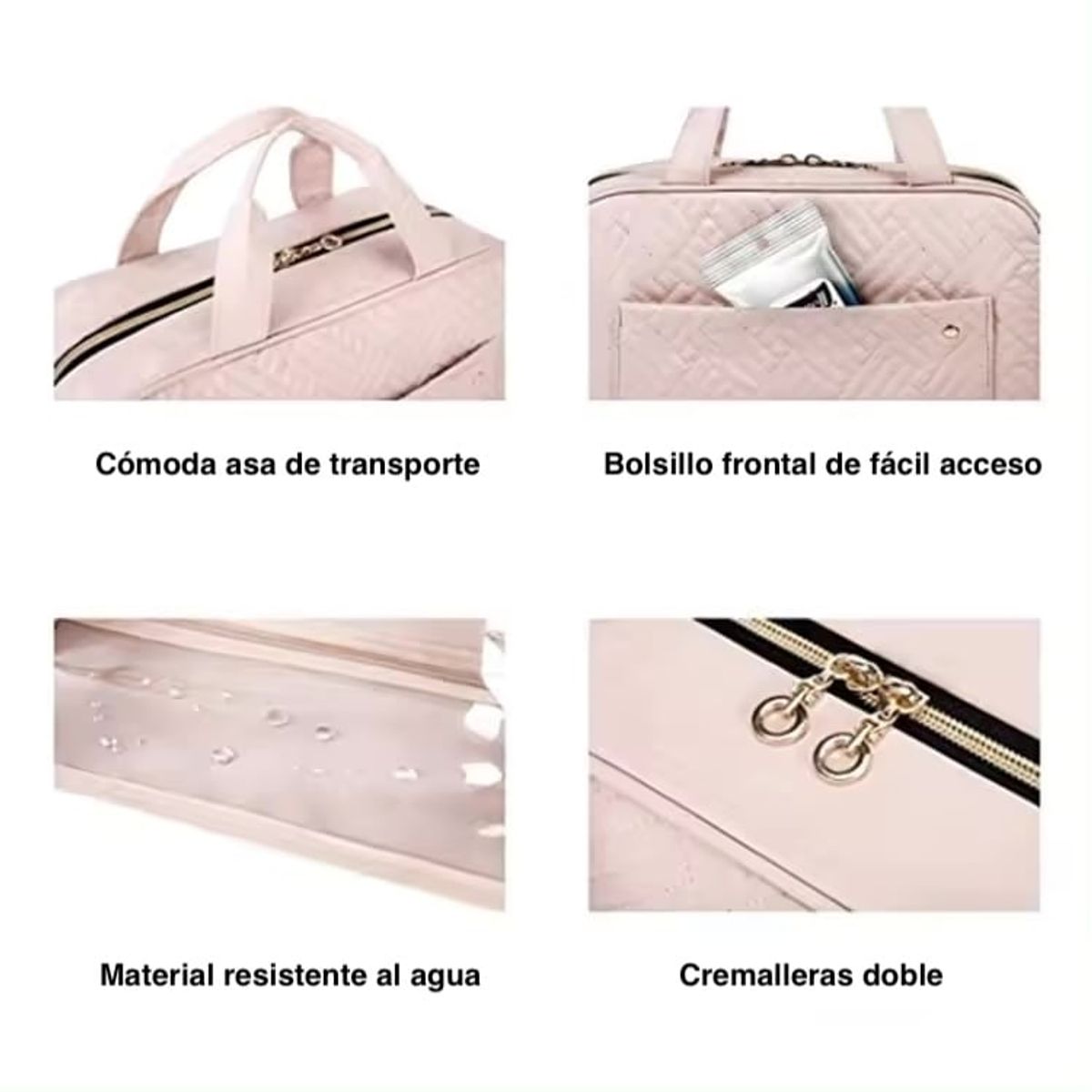 ITERLEVE - Bolso Neceser Mujer  Organizador Artículos Personales  Viajeras Vacaciones