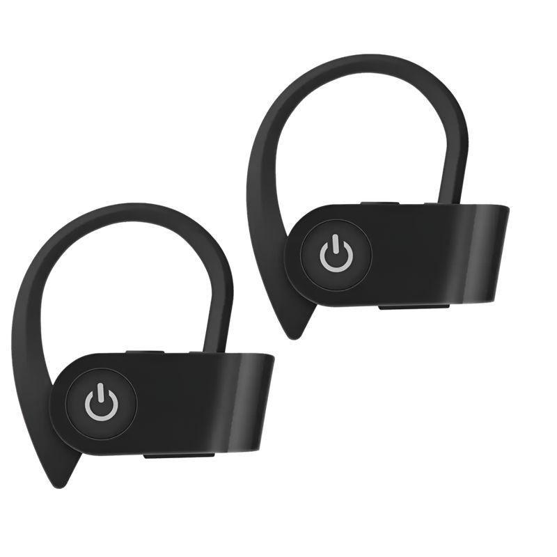 TECMASTER - Audífonos Deportivos Bluetooth 50 EDR+TWS+ Asistente de Voz - Negro