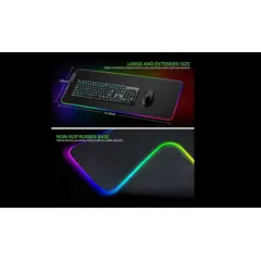 GENERICO - Mousepad Gamer 80x30cm con LED USB - Personaliza tu Setup