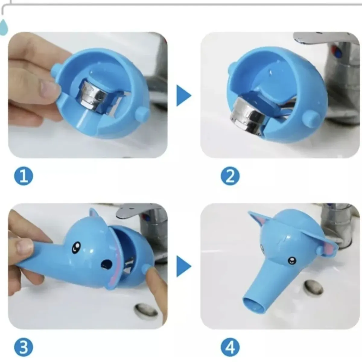 GENERICO - Extensor De Grifo Para Lavamanos Diseño Animales Para Niños