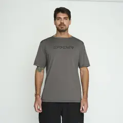 SPYDER - Polera Entrenamiento Hombre Gris