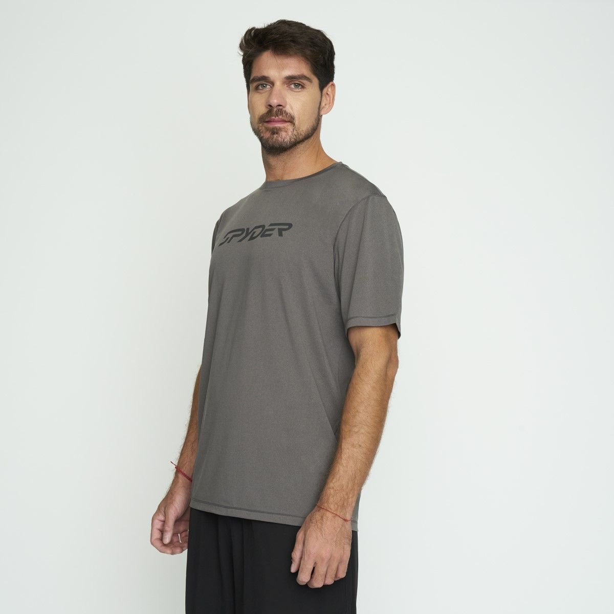 SPYDER - Polera Entrenamiento Hombre Spyder Gris
