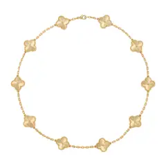 AMBAR - Collar Clovers Laser Trébol Dorado