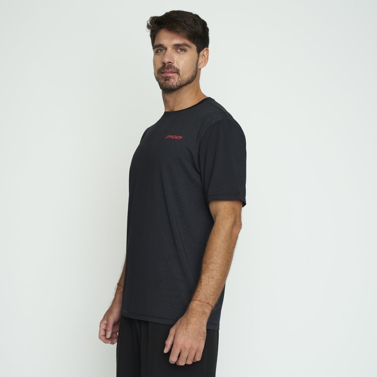 SPYDER - Polera Entrenamiento Hombre Spyder Negro SYMTT02S24BK