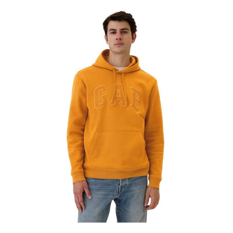GAP - Polerón Logo Sin Cierre Hombre Naranja