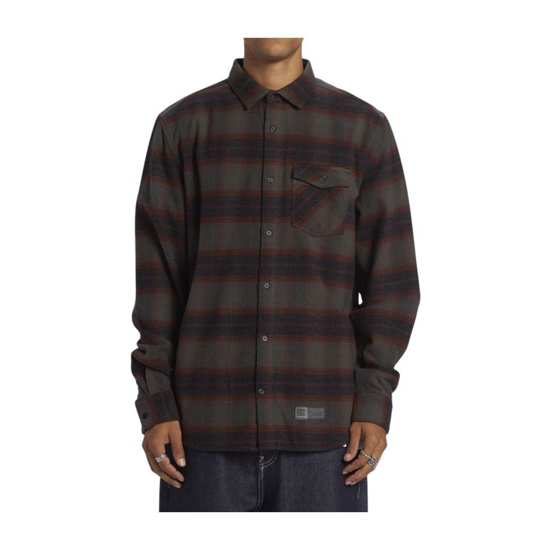 DC SHOES - Camisa Hombre Marshal Wvtp Gris DC