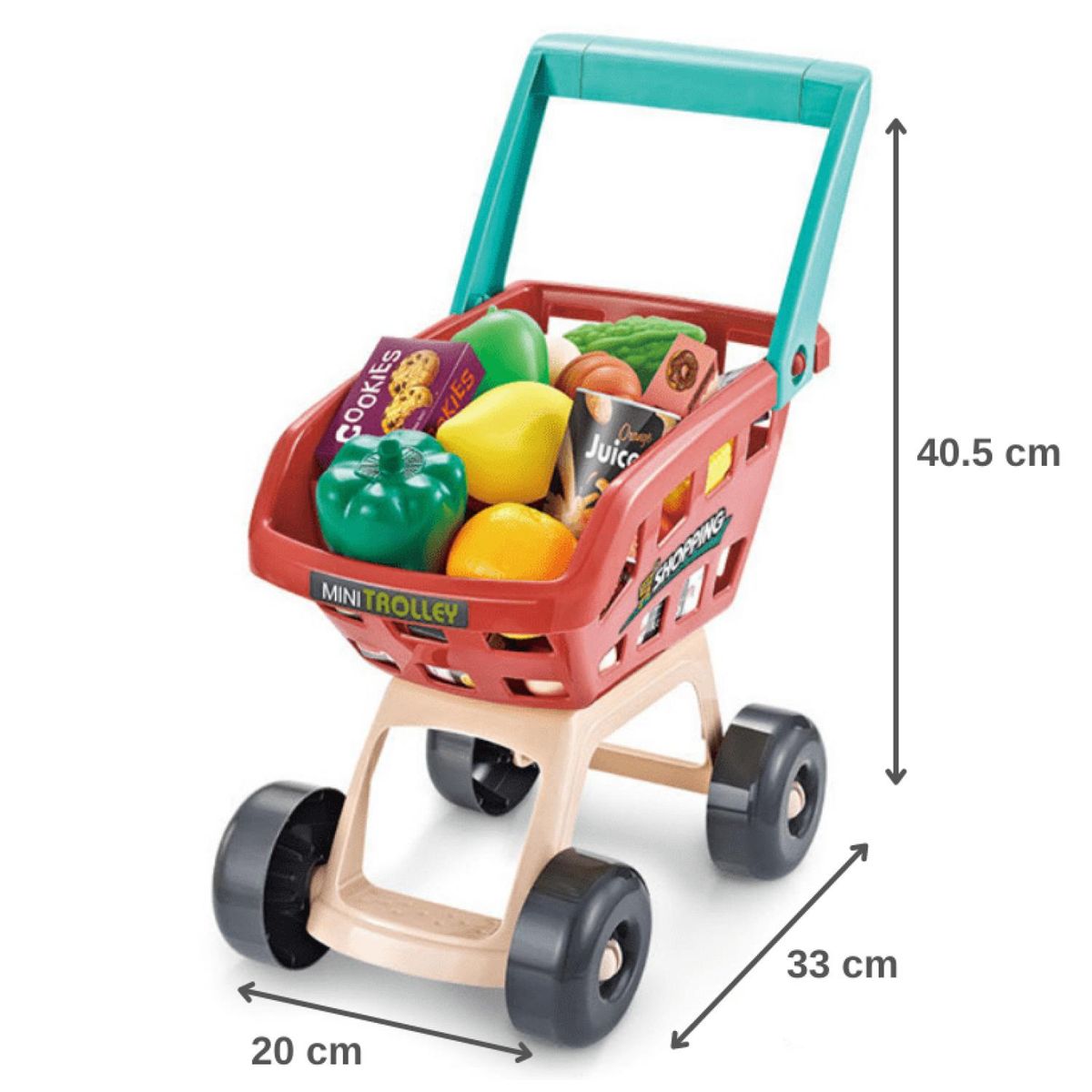 GENERICO - Juguete Set Supermercado Con Carrito 48 Piezas Sonidos